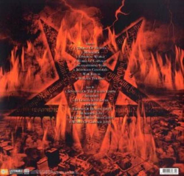 KRISIUN | WORKS OF CARNAGE (TRANSPARENT RED VINYL) | VINYL RECORD (LP)