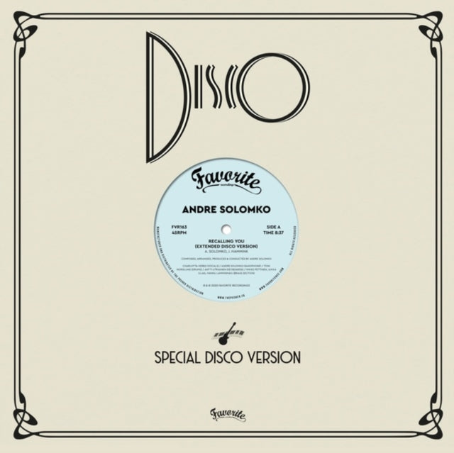 SOLOMKO, ANDRE | RECALLING YOU | 12IN VINYL