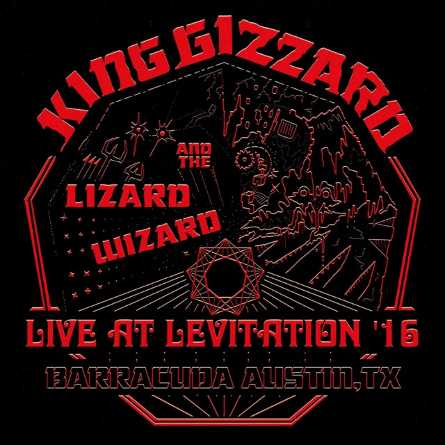 KING GIZZARD & THE LIZARD WIZARD | LIVE AT LEVITATION '16 (2LP/RED VINYL) | VINYL RECORD (LP)