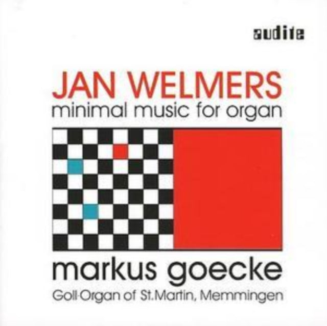 UNKNOWN | JAN WELMERS MINIMAL MUSIC FOR ORGAN | CD