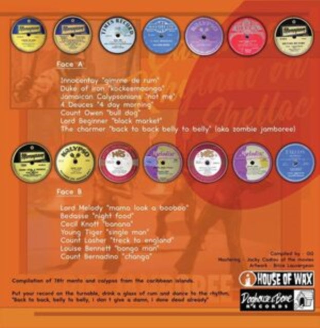 VARIOUS ARTISTS | ZOMBIE JAMBOREE: CARRIBEAN RHYTHM ON SHELLAC | VINYL RECORD (LP)