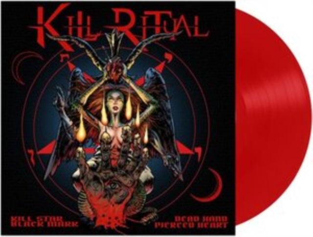 KILL RITUAL | KILL STAR BLACK MARK DEAD HAND PIERCED HEART (RED VINYL) | VINYL RECORD (LP)