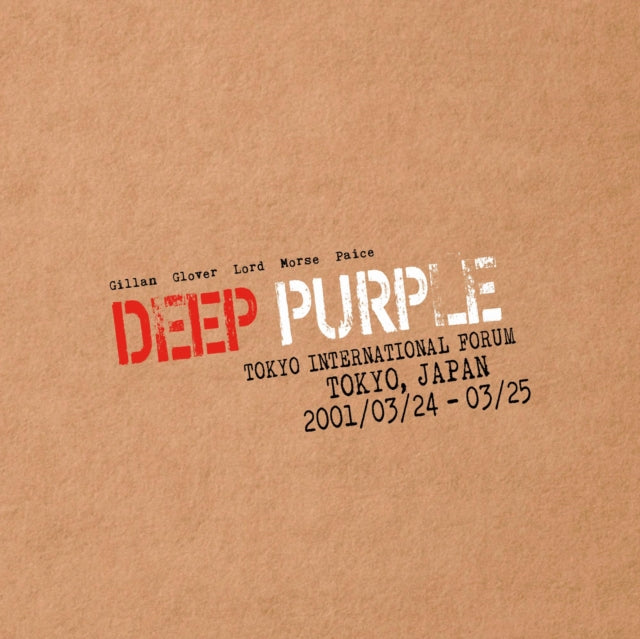 DEEP PURPLE | LIVE IN TOKYO 2001 (RED & CLEAR 'FLAG OF JAPAN VINYL/4LP) | VINYL RECORD (LP)