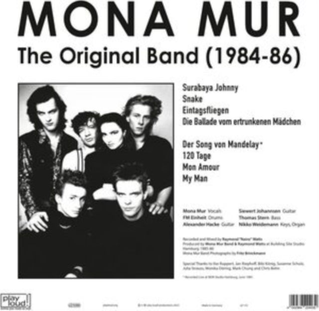 MONA MUR | ORIGINAL BAND (1984-86) | VINYL RECORD (LP)