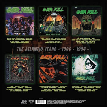 OVERKILL | ATLANTIC ALBUMS BOX SET 1986 - 1994 (X) (6LP/180G) | VINYL RECORD (LP)