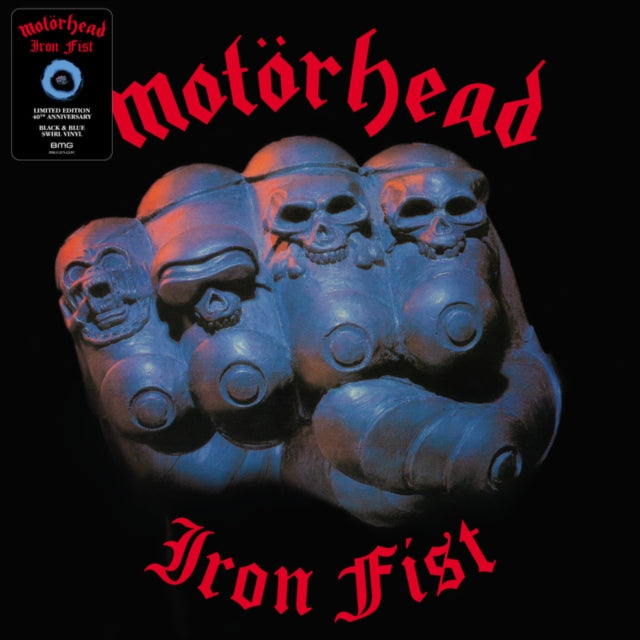 MOTORHEAD | IRON FIST (BLACK & BLUE SWIRL VINYL) | VINYL RECORD (LP)