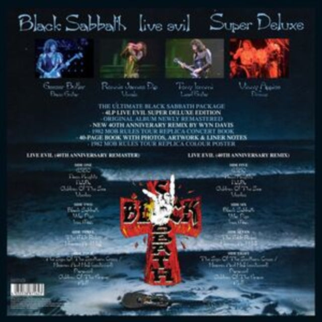 BLACK SABBATH | LIVE EVIL (SUPER DELUXE 40TH ANNIVERSARY/4LP) | VINYL RECORD (LP)