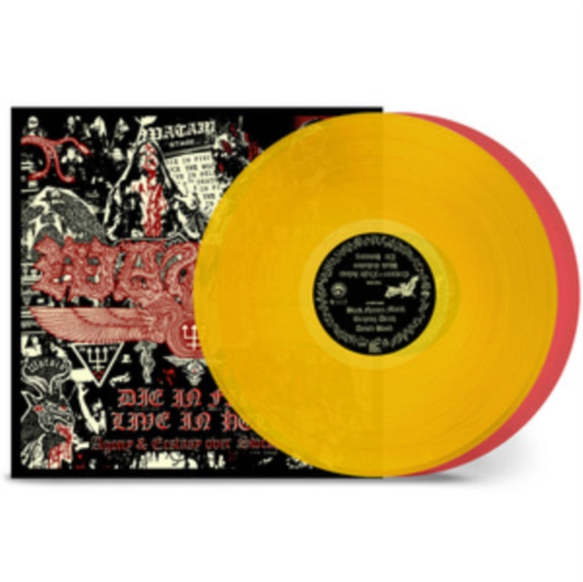 WATAIN | DIE IN FIRE - LIVE IN HELL (RED/YELLOW VINYL/2LP) | VINYL RECORD (LP)