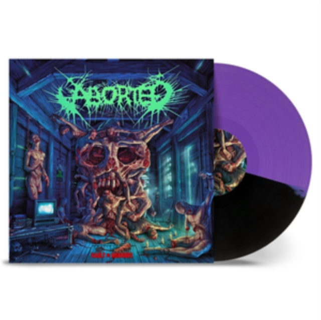 ABORTED | VAULT OF HORRORS (PURPLE BLACK SPLIT VINYL) | VINYL RECORD (LP)