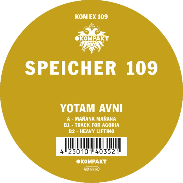 AVNI, YOTAM | SPEICHER 109 | 12IN VINYL