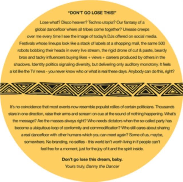 WANG, DANIEL PRESENTS S.D.A.P | DON'T GO LOSE THIS | 12IN VINYL