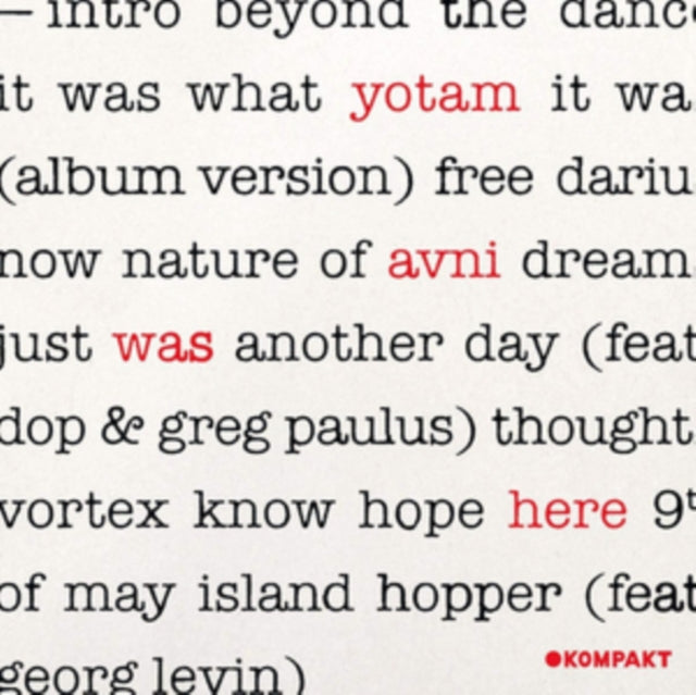 AVNI, YOTAM | WAS HERE | VINYL RECORD (LP)