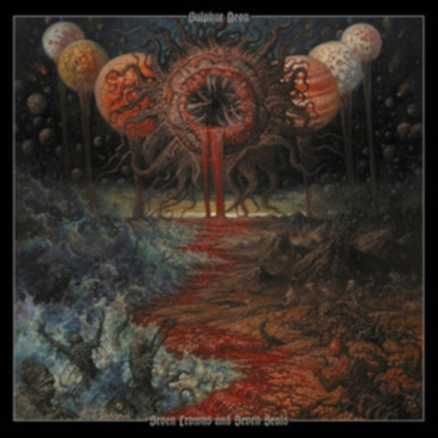 SULPHUR AEON | SEVEN CROWNS & SEVEN SEALS (TRANSPARENT RED/BLACK MARBLED VINYL) | VINYL RECORD (LP)