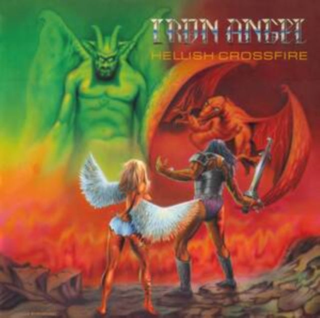 IRON ANGEL | HELLISH CROSSFIRE (FIRE SPLATTER VINYL) | VINYL RECORD (LP)