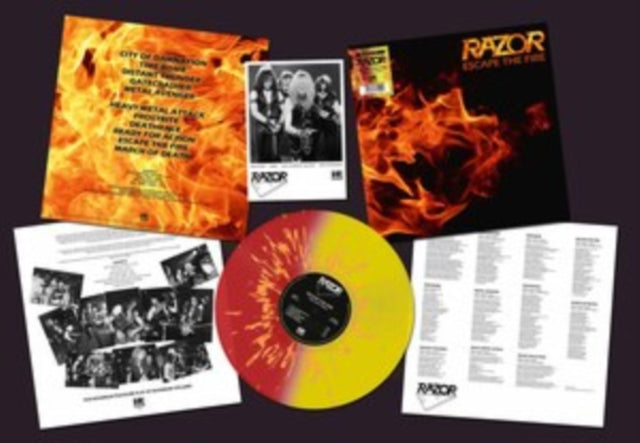RAZOR | ESCAPE THE FIRE (SPLATTER VINYL) | VINYL RECORD (LP)