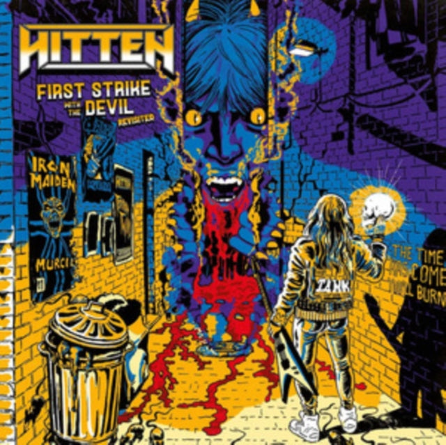 HITTEN | FIRST STRIKE WITH THE DEVIL (MUSTARD VINYL/CD/LP) | VINYL RECORD (LP)