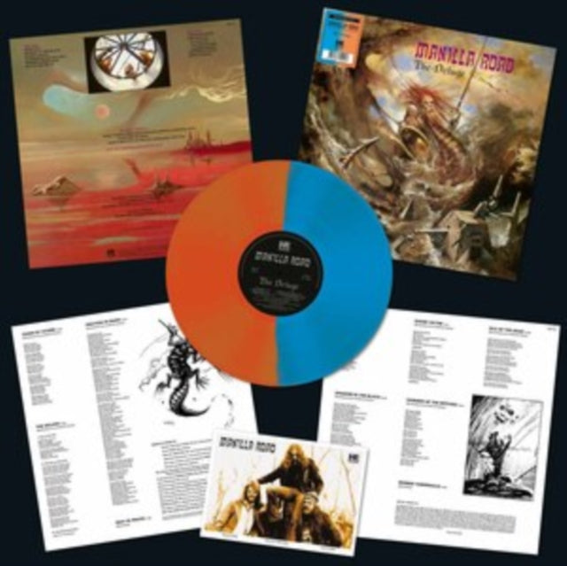 MANILLA ROAD | DELUGE (ORANGE/BLUE VINYL) | VINYL RECORD (LP)