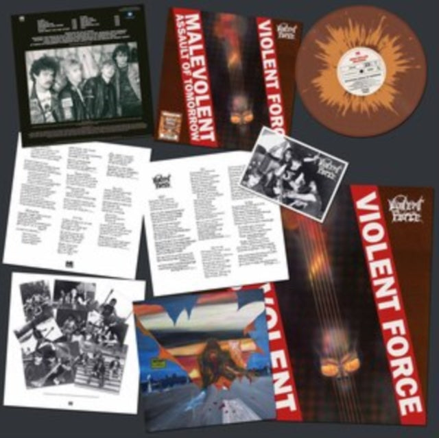 VIOLENT FORCE | MALEVOLENT ASSAULT OF TOMORROW (BROWN/ORANGE SPLATTER VINYL) | VINYL RECORD (LP)