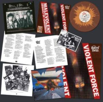VIOLENT FORCE | MALEVOLENT ASSAULT OF TOMORROW (BROWN/ORANGE SPLATTER VINYL) | VINYL RECORD (LP)