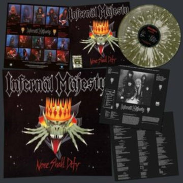 INFERNAL MAJESTY | NONE SHALL DEFY (GREEN/WHITE SPLATTER VINYL) | VINYL RECORD (LP)