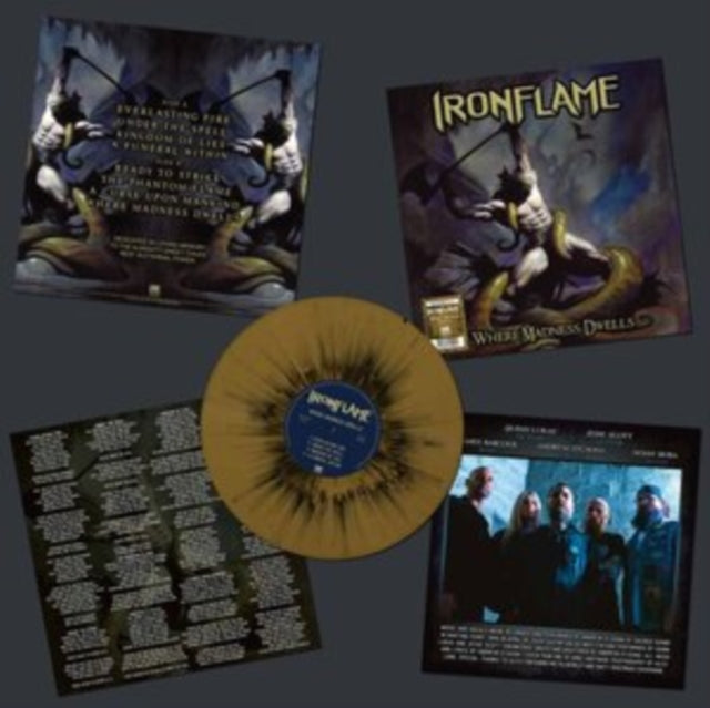 IRONFLAME | WHERE MADNESS DWELLS (SPLATTER VINYL) | VINYL RECORD (LP)