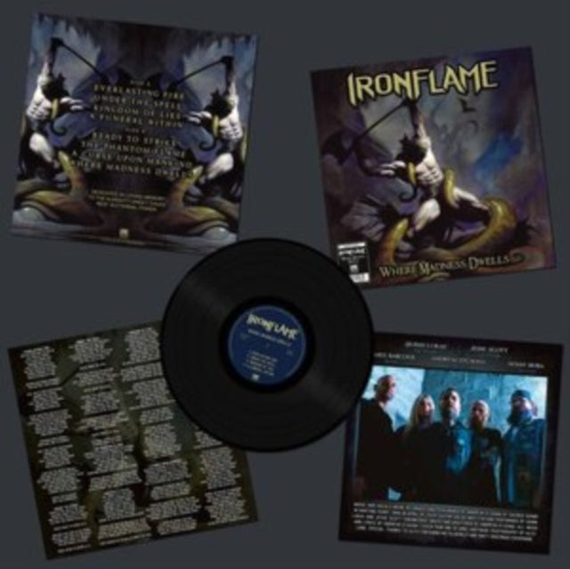 IRONFLAME | WHERE MADNESS DWELLS | VINYL RECORD (LP)