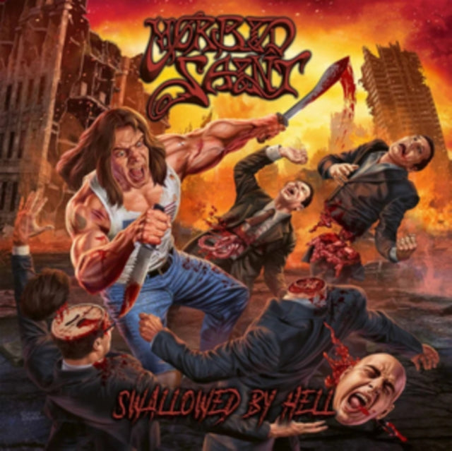 MORBID SAINT | SWALLOWED BY HELL (RED VINYL) | VINYL RECORD (LP)