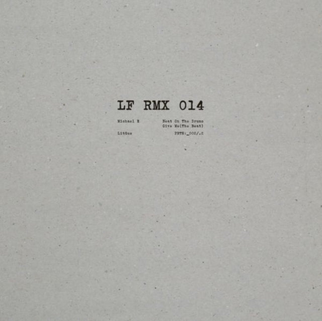MICHAEL E; LITUUS | LF RMX 014 | 12IN VINYL