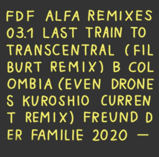 FREUND DER FAMILIE | ALFA REMIXES 03.1 | 7IN VINYL