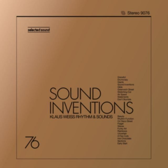 WEISS RHYTHM, KLAUS & SOUNDS | SOUND INVENTIONS (SELECTED SOUND) | VINYL RECORD (LP)
