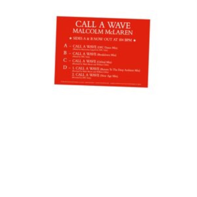 MCLAREN, MALCOLM & THE BOOTZILLA ORCHESTRA | CALL A WAVE REMIXES (2LP) | 12IN VINYL