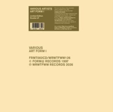 ART FORM 1 (2LP) | VINYL RECORD (LP)