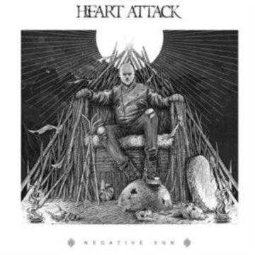 HEART ATTACK | NEGATIVE SUN (WHITE/BLACK MARBLE VINYL) | VINYL RECORD (LP)