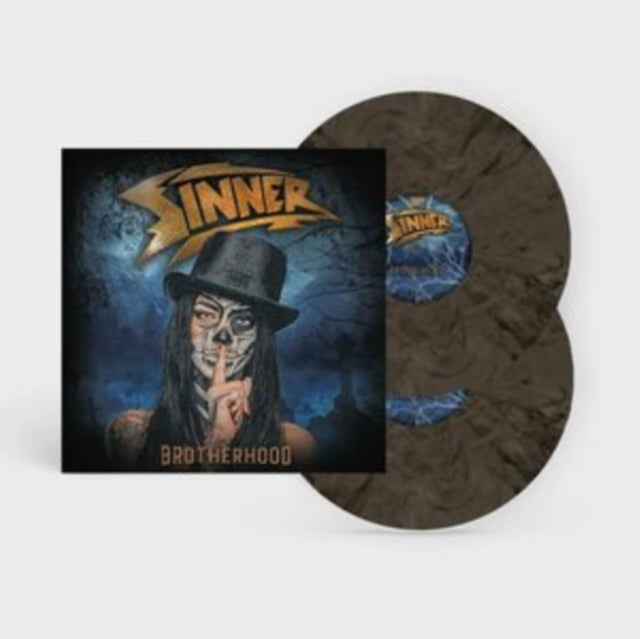 SINNER | BROTHERHOOD (CLEAR/WHITE/BLACK MARBLED VINYL) | VINYL RECORD (LP)