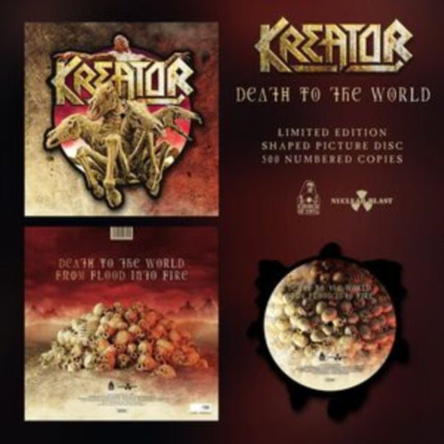 KREATOR | DEATH TO THE WORLD (LTD SHAPED PICTURE DISC) | 12IN VINYL