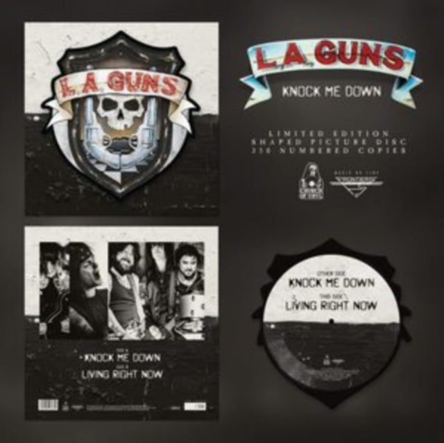 LA GUNS | KNOCK ME DOWN (SHAPED PICTURE DISC) | 12IN VINYL