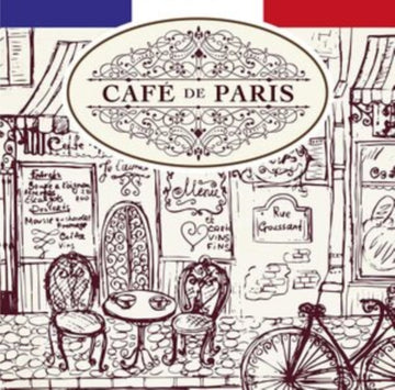 VARIOUS ARTISTS | CAFE DE PARIS (BLUE VINYL) | VINYL RECORD (LP)