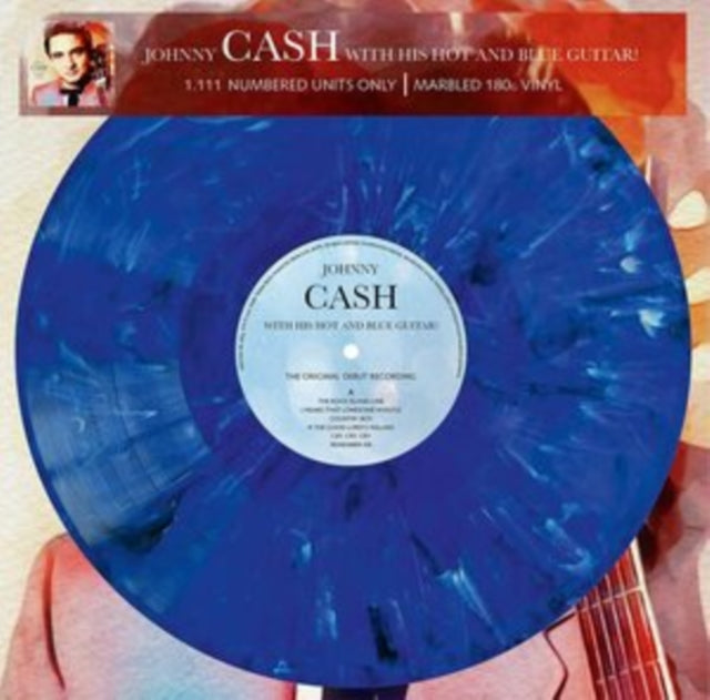 CASH, JOHNNY | WITH HIS HOT & BLUE GUITAR - THE ORIGINAL DEBUT RECORDING (COLOURED VINYL) | VINYL RECORD (LP)