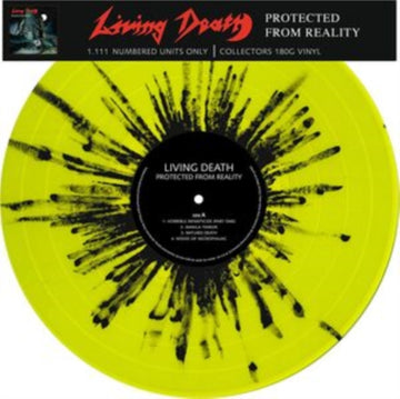 LIVING DEATH | PROTECTED FROM REALITY (GREEN SPLATTER VINYL) | VINYL RECORD (LP)