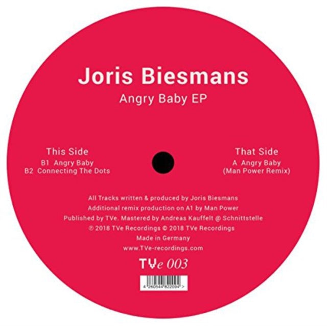 BIESMANS, JORIS | ANGRY BABY EP | 12IN VINYL
