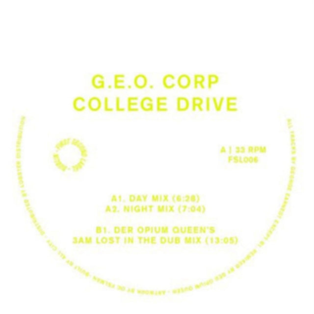 G.E.O CORP | COLLEGE DRIVE | 12IN VINYL
