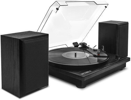 VM-135-FNT Montauk Bluetooth Turntable System with Speakers