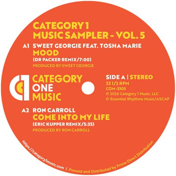 CATEGORY 1 MUSIC SAMPLER - VOL. 5 | 12IN VINYL