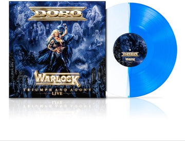 WARLOCK - TRIUMPH & AGONY LIVE (BLUE VINYL/REISSUE) | VINYL RECORD (LP)
