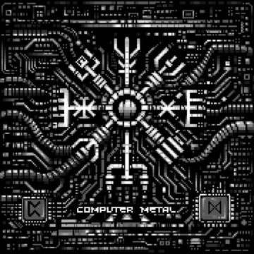 COMPUTER METAL (GREY/BLACK/A SIDE B SIDE VINYL) | VINYL RECORD (LP)