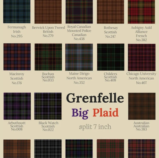 GRENFELLE & ANA GABRIELA | BIG PLAID / CAPA DE REVISTA | 7IN VINYL