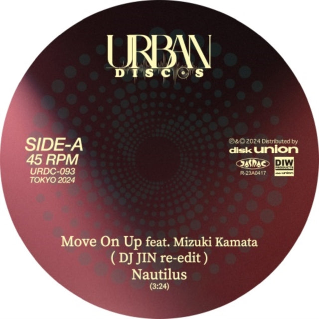 NAUTILUS | MOVE ON UP FEAT. MIZUKI KAMATA (DJ JIN RE-EDIT) / BEYOND THE REDEMPTION | 7IN VINYL