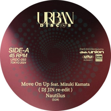 NAUTILUS | MOVE ON UP FEAT. MIZUKI KAMATA (DJ JIN RE-EDIT) / BEYOND THE REDEMPTION | 7IN VINYL