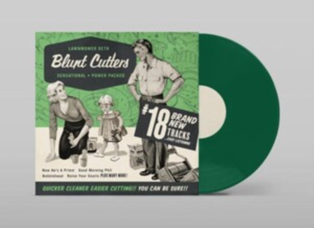 LAWNMOVER DETH | BLUNT CUTTERS (TRANSPARENT GREEN VINYL) | VINYL RECORD (LP)