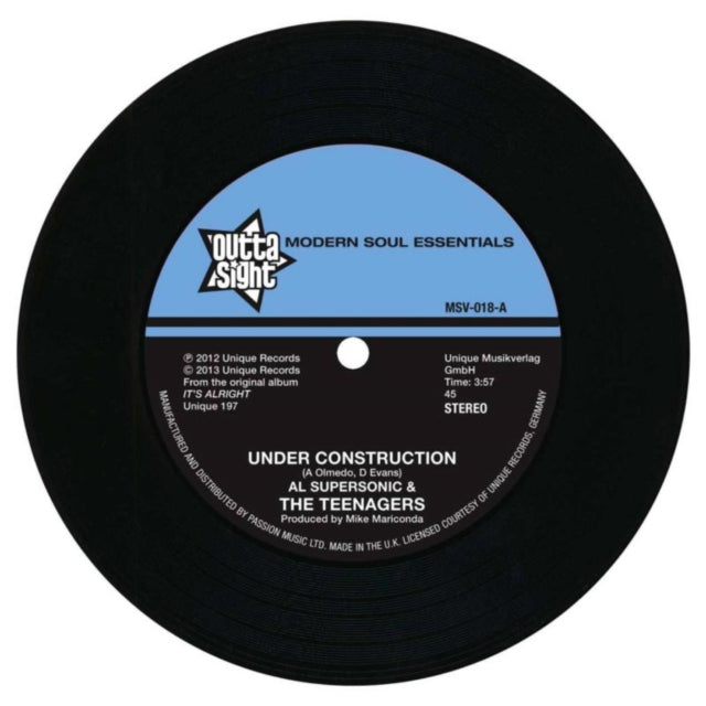 AL SUPERSONIC & TEENAGERS | UNDER CONSTRUCTION / LOSER | 7IN VINYL